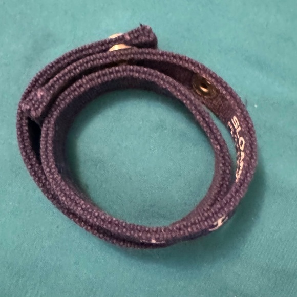 Navy Blue Anchor Patterned Bracelet - Picture 3 of 4